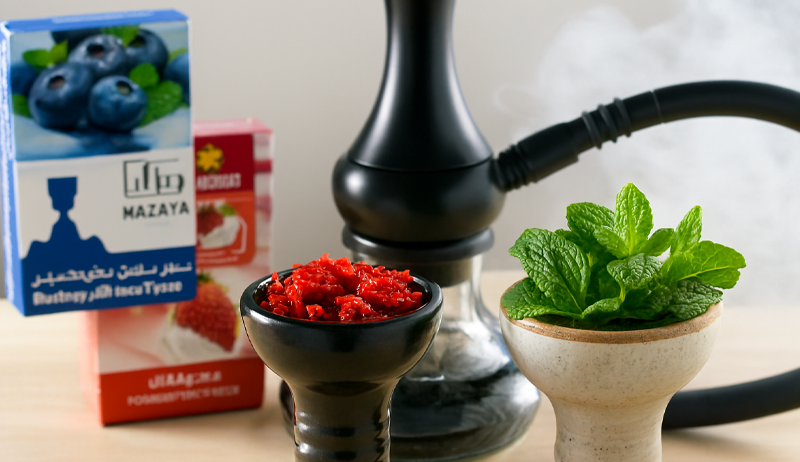 Mixing Fruit and Mint Shisha